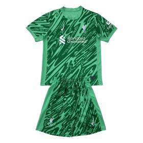 Camiseta de fútbol Liverpool Portero Niño 2024-25 Verde